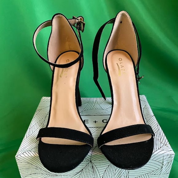 Black Open Toe Heel - Picture 1 of 4